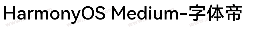 HarmonyOS Medium字体转换